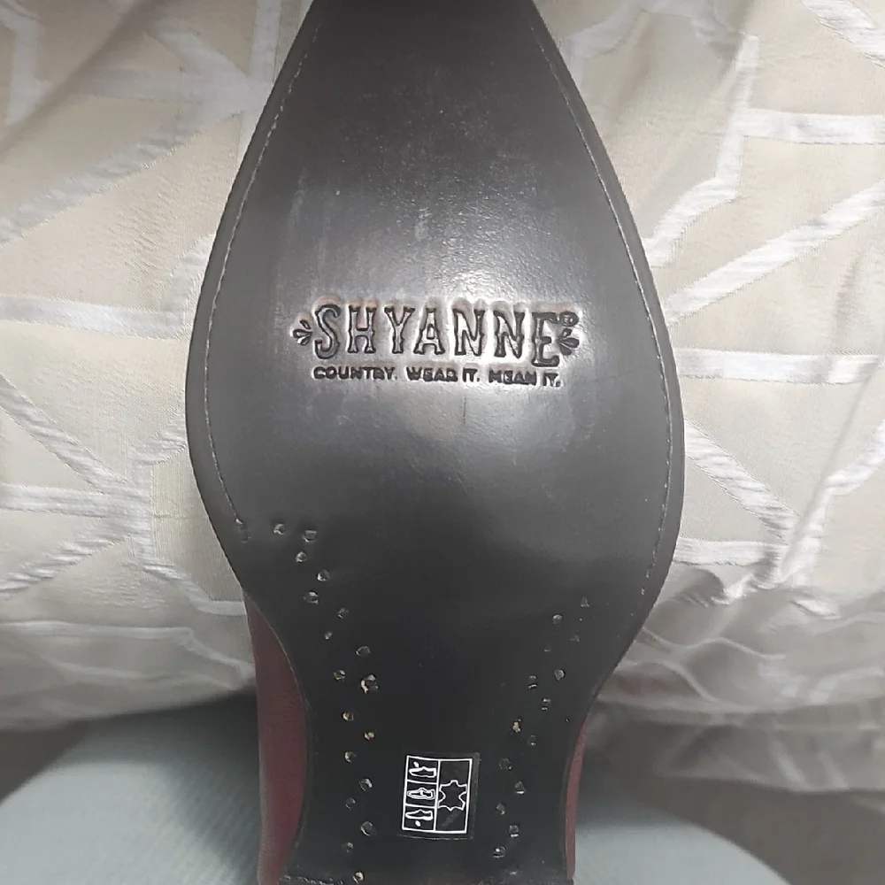 Shyanne Red Heeled Boots - Picture 5 of 6